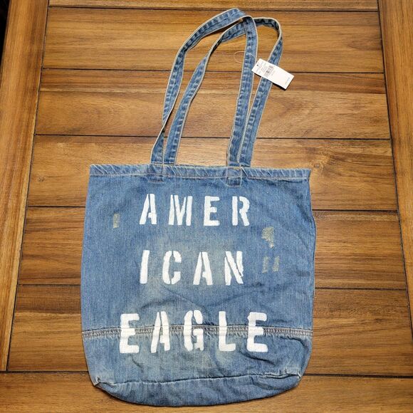 American Eagle Outfitters Denim Tote Bag - NWT - Picture 1 of 6
